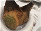 fried artichoke on side